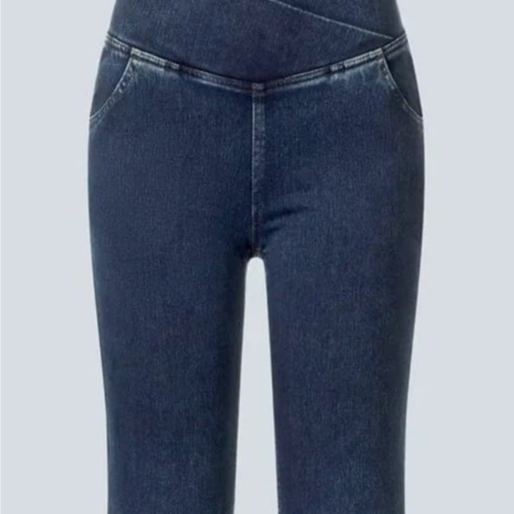 Halara Flex™ High Waisted Crossover Super Flare Jeans- Size X Large XL Regular